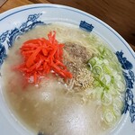 肉マシ鉄板食堂 - 【長浜ラーメン＝sv紅生姜×油大】