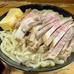 極太濁流ラーメン ら・けいこ 東片端店 - 盛りそば肉大入 麺増量450g→600g