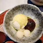 せんざん - 抹茶白玉ぜんざい