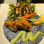 せんざん - 北海道帆立の雲丹射込み揚げ