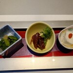 せんざん - 前菜三種盛り