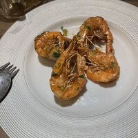 中華街 桂宮 - 揚げ海老の甘辛炒め