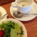 cafe & restaurant ウエストリバー - 冷製スープ美味しかった～