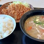 Katsuya Ehime Imabari Ten - 豚汁定食（里肌豬排）