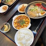 吉祥家 - マーボー豆腐ランチ+塩ラーメン（100円）