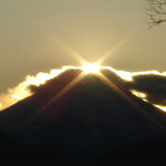 高尾山ダイヤモンド富士21年12月