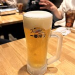 ホルモン焼肉 二九十八 - 生ビール