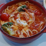 オリーブの丘 - 赤海老の濃厚ビスククリームスープパスタ