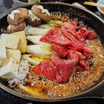 肉のやまもと - 【すき焼き梅コース】すき焼き