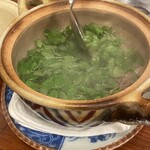 月泉 - クレソン鍋