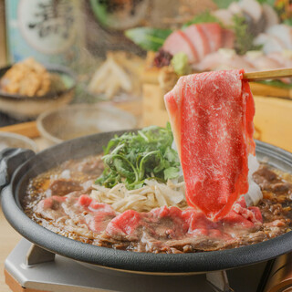 名物「江戸味噌すき焼き」「本マグロ入り海鮮４種盛り」を愉しむ