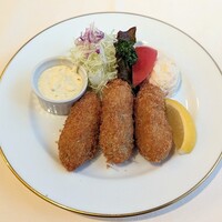 レストラン香味屋 - カキフライ タルタルソース添え