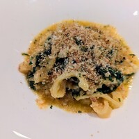 Cucina Italiana 東洞 - 柚子のタリアテッレ　わさび菜　パン粉