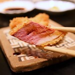 京町堀 なかむら - 鴨･葱のフライ