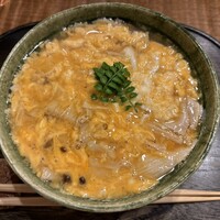浅草 ひら山 - 〆の湯葉山椒玉子とじ蕎麦1500円