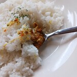 印度屋 - 焼きチーズをライスに絡めて… (^_-;)/