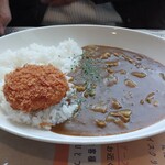 印度屋 - ビーフカレー､カニクリームコロッケ(+120円)