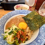 中華そば専門 とんちぼ - 牡蠣味噌かま玉つけそば