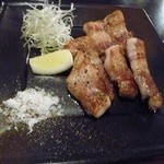 古楽　てつ家 - 松阪豚バラ肉塩焼き
