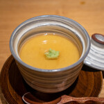 恵比寿 鮨 藤 - 湯葉の茶碗蒸し