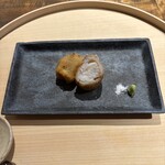 温石 - 太刀魚蓮根包み揚げ