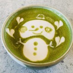 LABO and CAFE YAMAMOTO - ■有機 抹茶ラテ730円（ランチプレートとセット分は430円）