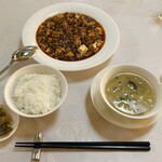 赤坂 四川飯店 - ランチセット（陳麻婆豆腐）…税込1600円