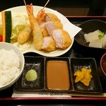 串揚げ処 gaku - 海老ひれかつ定食