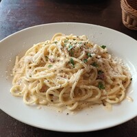 クッチーナ イタリアーナ アリア 六本木 - 大盛りにしてもらったカルボナーラ
