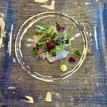 Restaurant 母屋 - 「大洗産平目の昆布締め」