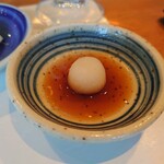 利心 - お肉のタレ&大根[これに付けなくても,塩や山葵で食べて欲しいです](≧▽≦)