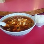 【2014/7訪問】マーボラーメン 875円 + 小ライス　103円