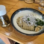 中華蕎麦 鳴神食堂 - しらすと白醤油のあえ玉