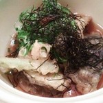 しな川 - 鱧天＆博多茄子。