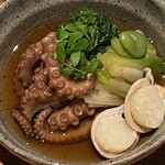 しおて - 飯蛸と春野菜の焚き合わせ