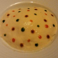 レストラン リューズ - アスパラとカニが入った前菜
