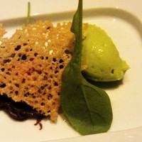 レストラン リューズ - ソラマメのムースと刺身