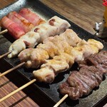 人情味酒場　えんぎ屋 - ベーコン、ささみ、もも、牛❤️
      まぢで何食べてもふっくら美味しい(*´﹃`*)✨