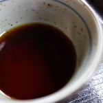 濃い目の甘口、量はかなり少ないです。お弟子さんのＱ庵さんのほうが辛口なので好みかな～（＾＾）