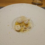 フィエルテ - 伊予柑とコンテのデザート下にはパスティス風味のブリュレ