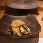 藤屋 - 椎茸の天ぷらとからすみ