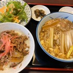 やぶそば - やぶそば(牛丼 たぬき)