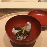 温石 - 焼津/糸撚鯛としめじ､結び三つ葉､