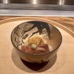 温石 - 真鴨の治部煮､磐田市/海老芋､菠薐草