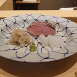 温石 - 焼津/黒鯥と障泥烏賊 玉ねぎ､茗荷