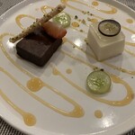 ラ サンセリテ - テリーヌショコラとグレープフルーツのムース