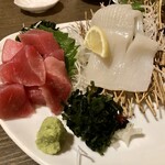 養老乃瀧 - 料理写真:まぐろ刺身、いかの糸造り
