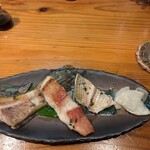 はてるま - ハタ、ミーバイなどのオーブン焼き(魚の名前忘れた)