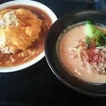 中華・卵料理のお店 卯龍 - 天津はんランチ（しょうゆらーめん→坦々麺）￥960+200-税別