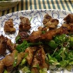 スジの醤油炒め